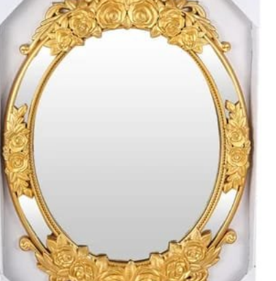 Creative Luxury Carved Flowers Wall Hanging Mirror