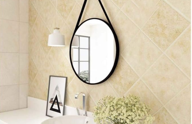 Metal Framed Door Hang Mirror For Sale