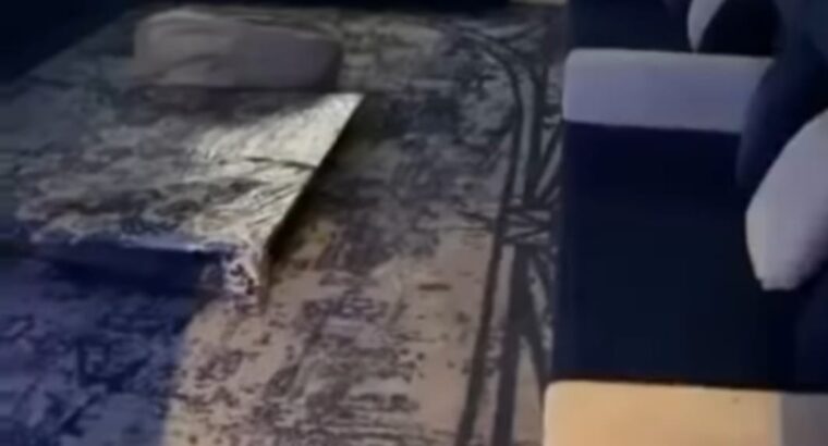 للبيع طقم مجلس مع السجاد والطاولة