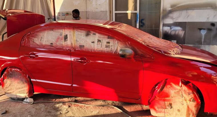 Auto car DaiAuto car Daintnting and painting giraj