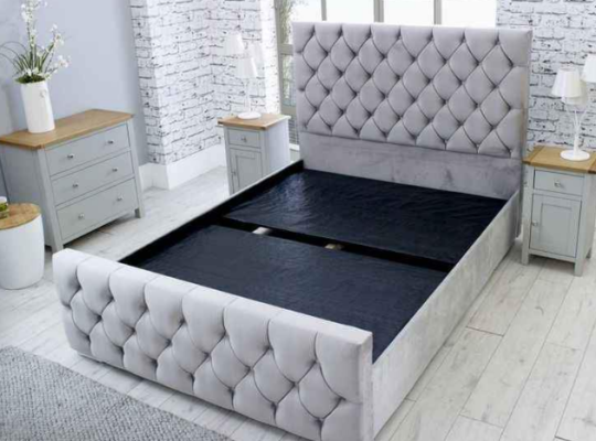 Brand New Queen Size Bed Velvet Understated For S