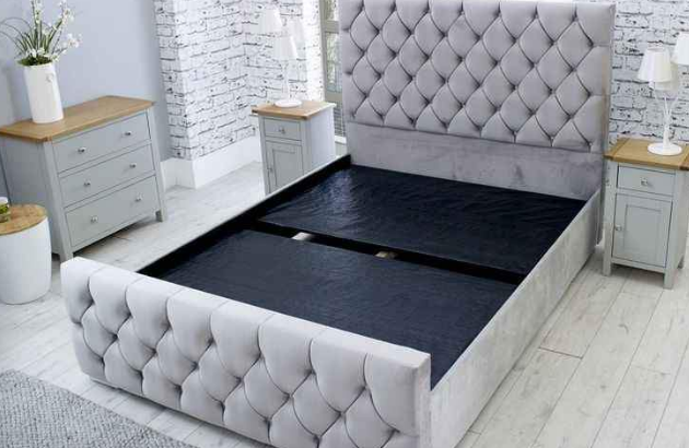 Brand New Queen Size Bed Velvet Understated For S