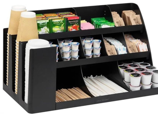 Coffee and tea Organizer with cup holder for sale