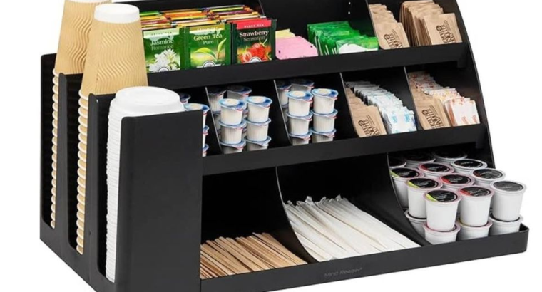 Coffee and tea Organizer with cup holder for sale