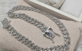 White gold Bracelet & Ring Set Japan gold&setting