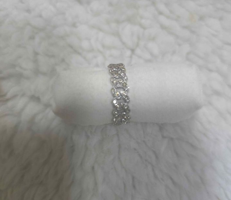 White gold Bracelet & Ring Set Japan gold&setting