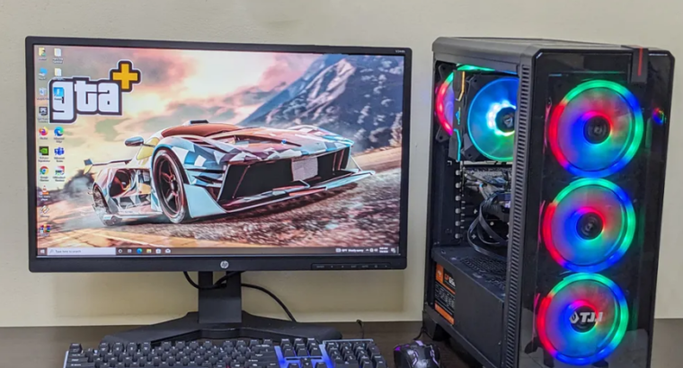 GAMING PC I5 10400F AMD 8GB GPU FULL SET FOR SALE