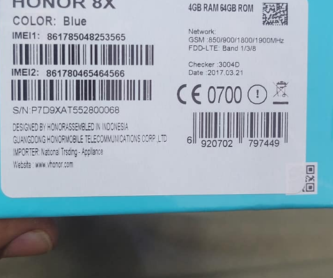 Honor 8x 6GB 128GB For Sale