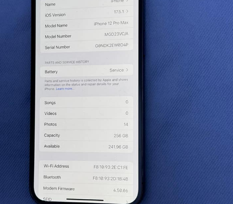 IPhone 12Pro Max 256GB For Sale