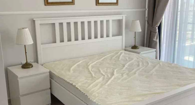 Ikea Hemnes Bed With Mattress And 2 Side Table For
