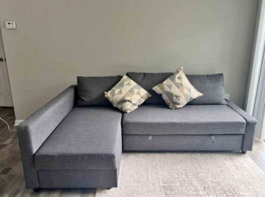 Ikea L Shape Sofa Bed With Storage For Sale