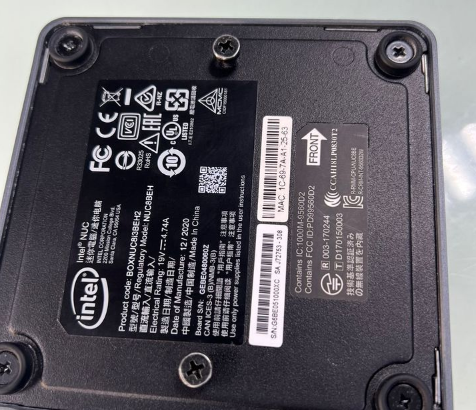 Intel NUC Pc i3-8109U Generation 128SSD 4GB Ram Fo
