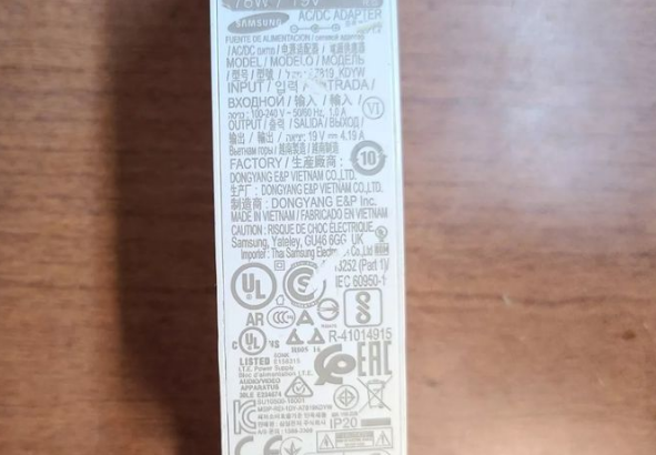 SAMSUNG ORIGINAL CHARGER 78W 19V For Sale