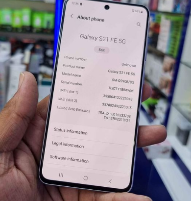 Samsung s21fe 5g 8/256gb tra dual sim for sale