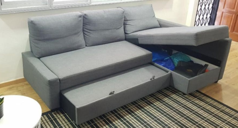 Ikea sofabed with storage for sale