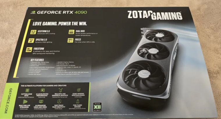 zotac rtx 4090 trinity oc for sale