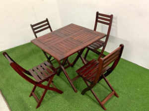 4-Seater Foldable Dining Set for sale