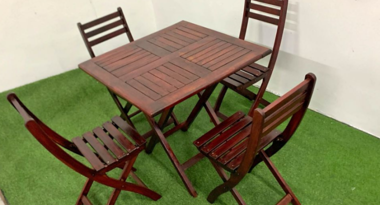 4-Seater Foldable Dining Set for sale