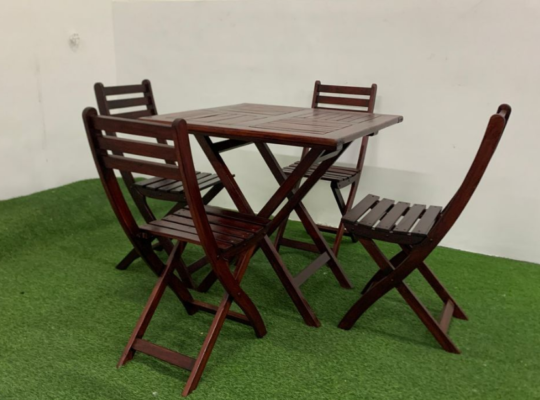 4-Seater Foldable Dining Set for sale