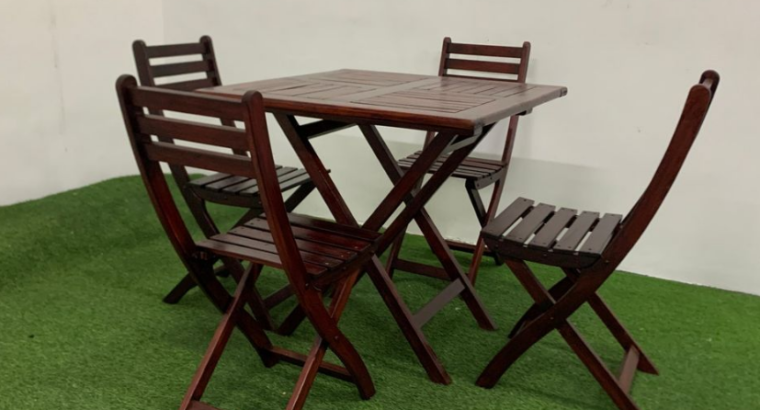 4-Seater Foldable Dining Set for sale