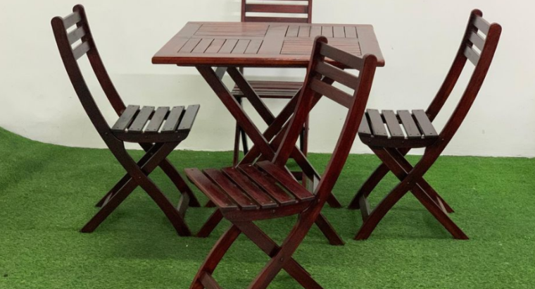 4-Seater Foldable Dining Set for sale