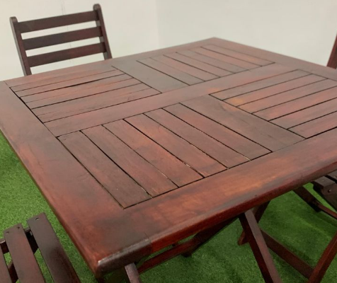 4-Seater Foldable Dining Set for sale