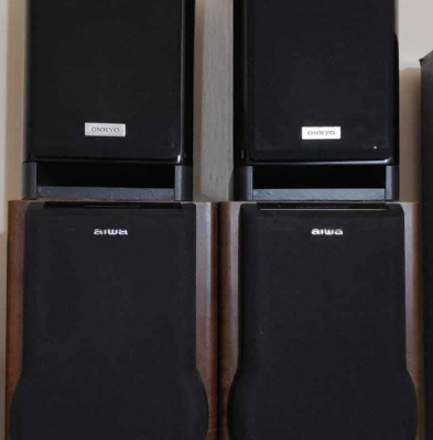 Aiwa & Onkyo Sarround Speakers For Sale