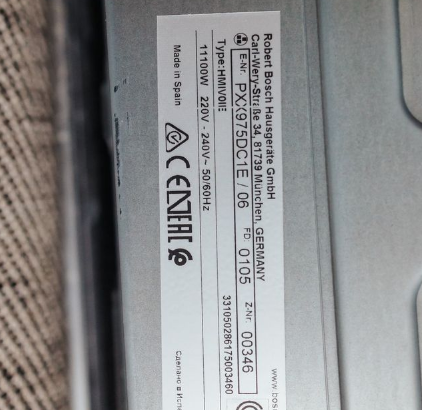 Bosch 5 Zones Induction Hob PXX975DC1E For Sale