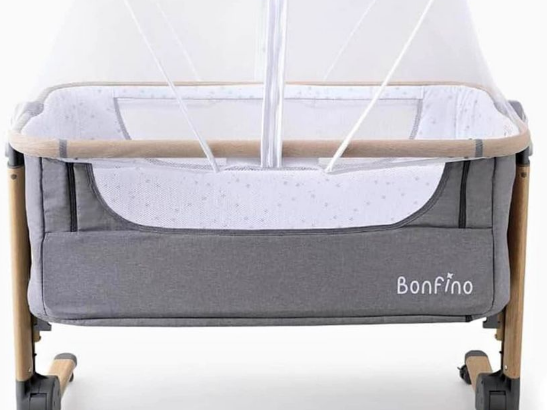 Crib Cum Bedside Baby Bassinet With Mattress For S