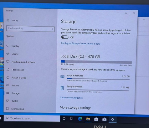 Dell 5400 8th generation i5 16 gb ram and 256 ssd