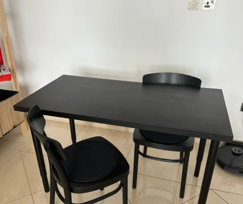 Dining table with two chairs for sale