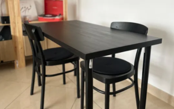 Dining table with two chairs for sale