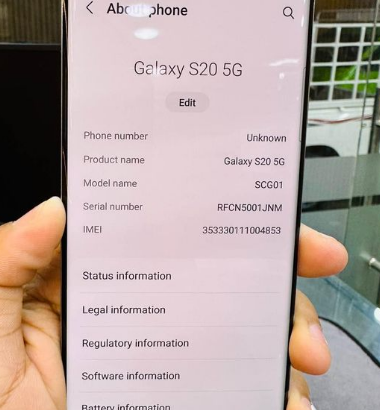 Samsung Galaxy S20 For Sale