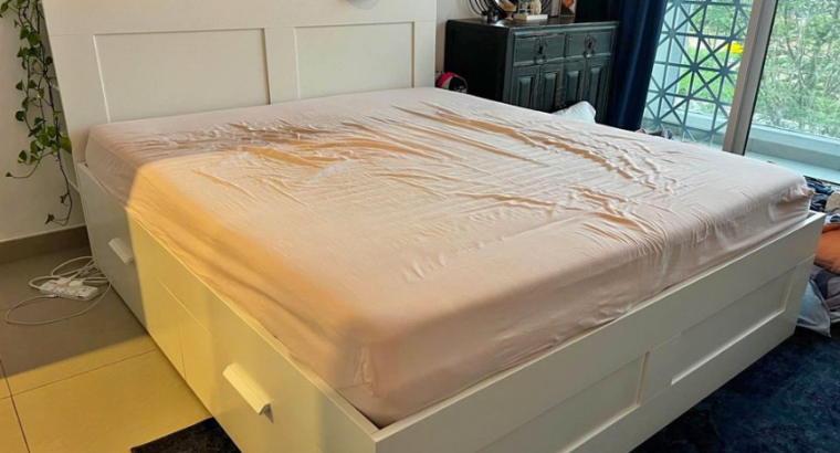 Kingsize bed “Brimnes” Ikea For Sale