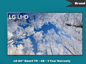 LG 86″ Smart TV – 4K – 1 Year Warranty For Sale