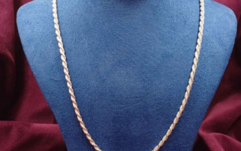 Italian Silver 925 Men’s Rope Chain 22″ For Sale