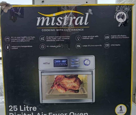 Mistral Digital Air fryer oven 25 L For Sale