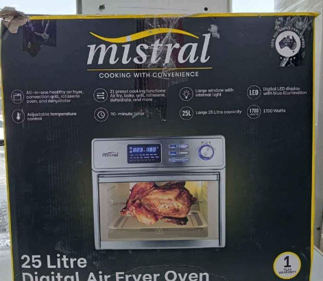 Mistral Digital Air fryer oven 25 L For Sale