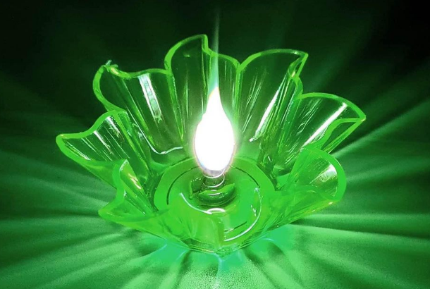 PHRI Diwali shadow diyas Set Of 12 different colou