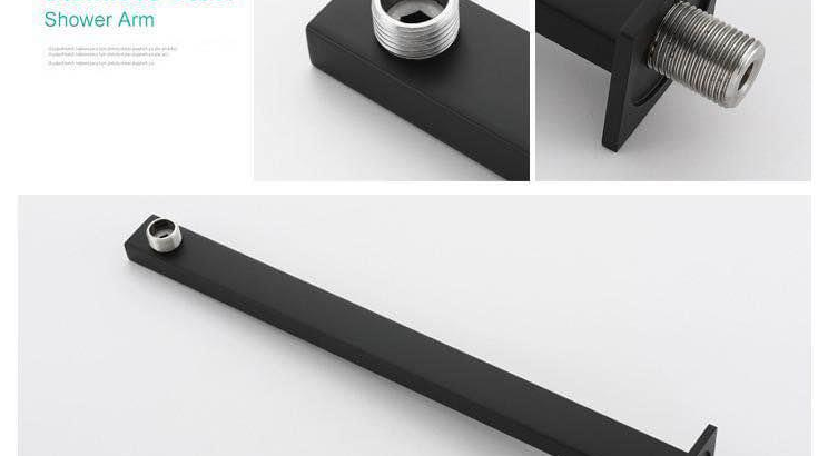PHRI-TECH heavy Brass Shower System Matt Black For