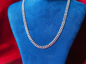 Beautiful ITALIAN SILVER 925 Flat curb Chain For