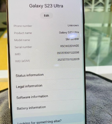 Samsung S23 Ultra 256GB For Sale