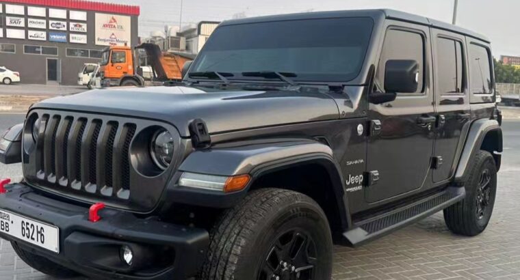 Jeep wrangler Sahara 2020 Gcc in good condition