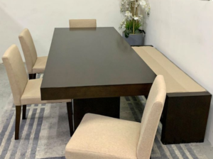 Dining Table with bench and 4 chairs for sale