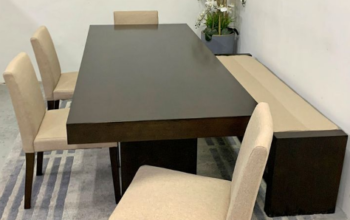 Dining Table with bench and 4 chairs for sale