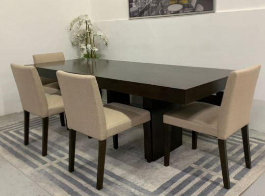 Dining Table with bench and 4 chairs for sale