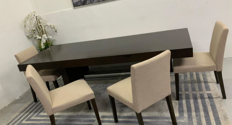 Dining Table with bench and 4 chairs for sale