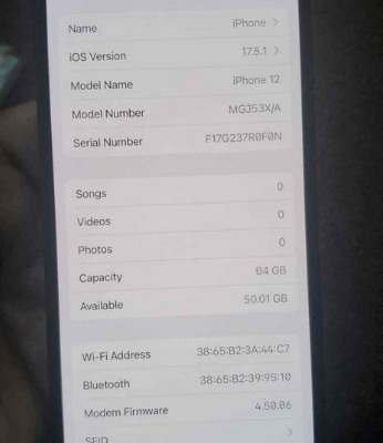 iphone12 64GB For Sale