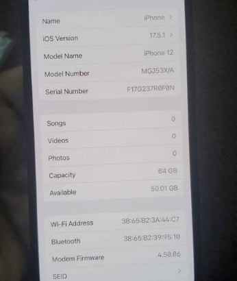 iphone12 64GB For Sale