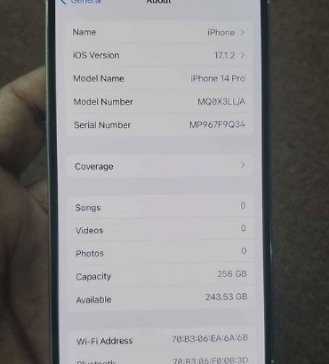 iphone14 pro 256GB For Sale